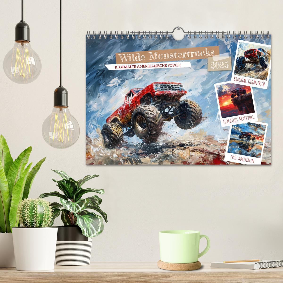 Bild: 9783383822322 | Wilde Monstertrucks (Wandkalender 2025 DIN A4 quer), CALVENDO...