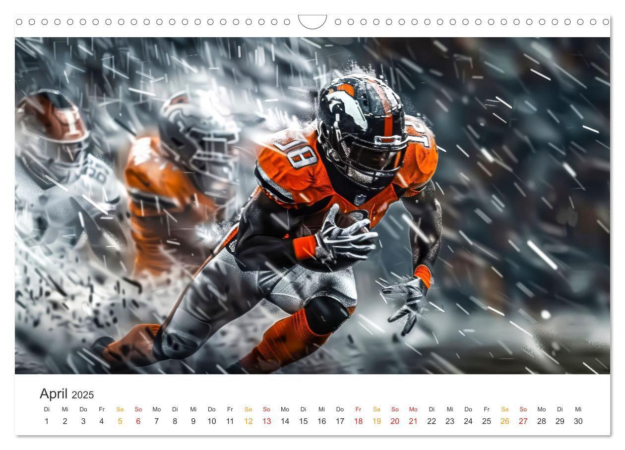 Bild: 9783383806551 | American Football - coole Momente (Wandkalender 2025 DIN A3 quer),...