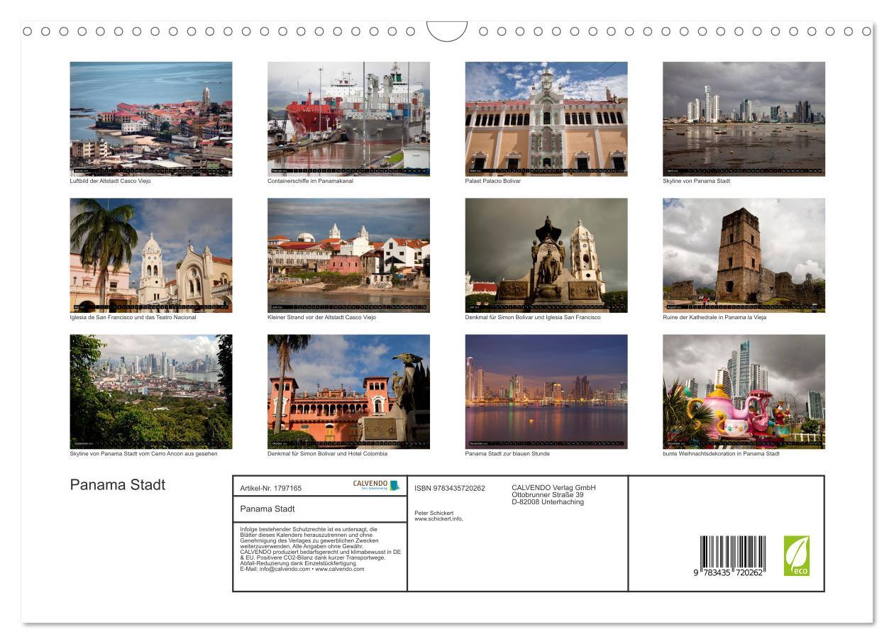 Bild: 9783435720262 | Panama Stadt (Wandkalender 2025 DIN A3 quer), CALVENDO Monatskalender