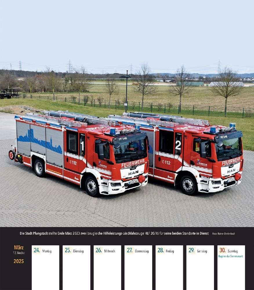 Bild: 9783751611145 | Feuerwehrfahrzeuge 2025 Wochenkalender | Kalender | 53 S. | Deutsch