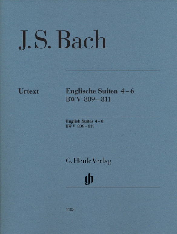 Cover: 9790201811031 | Johann Sebastian Bach - Englische Suiten 4-6, BWV 809-811 | Steglich