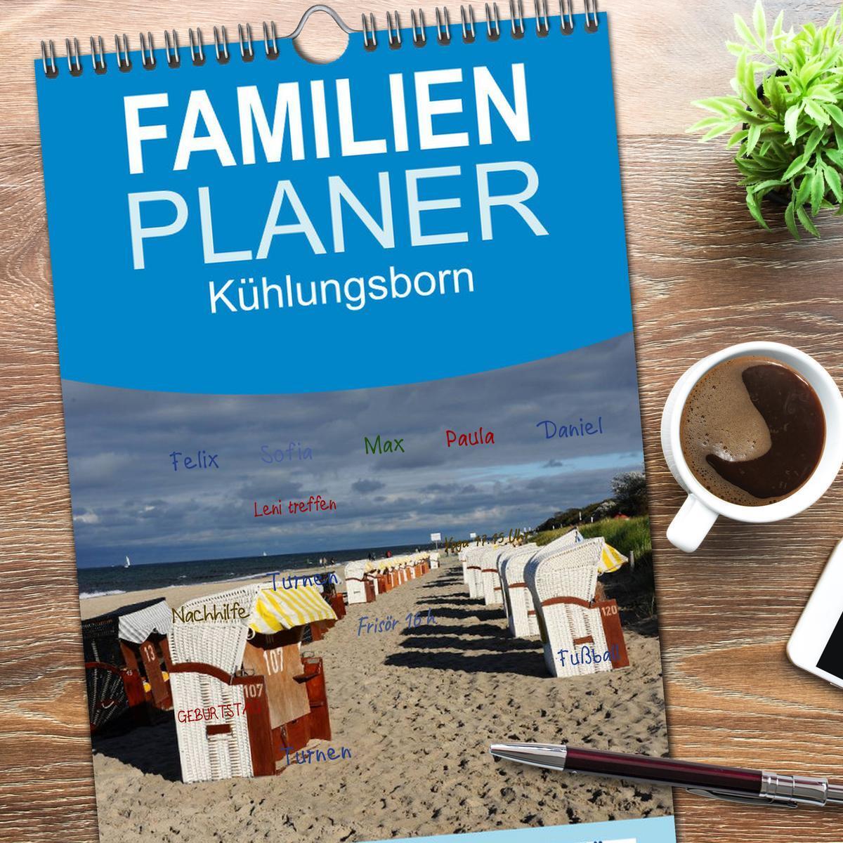 Bild: 9783457118702 | Familienplaner 2025 - Kühlungsborn mit 5 Spalten (Wandkalender, 21...