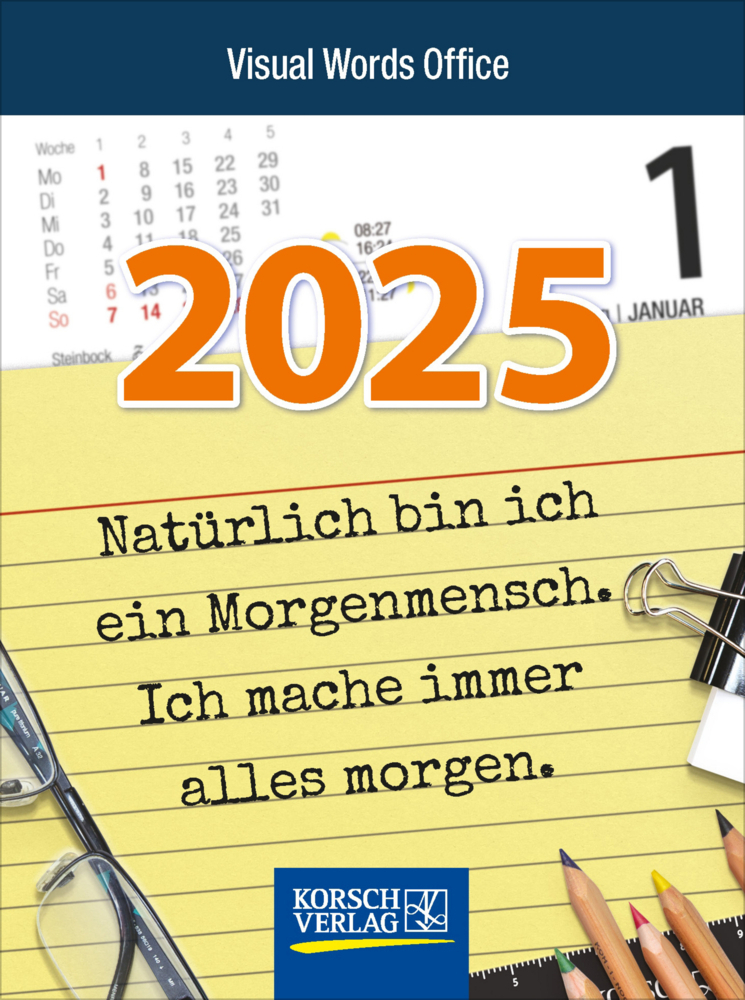 Cover: 9783731877400 | Visual Words Office 2025 | Korsch Verlag | Kalender | Spiralbindung