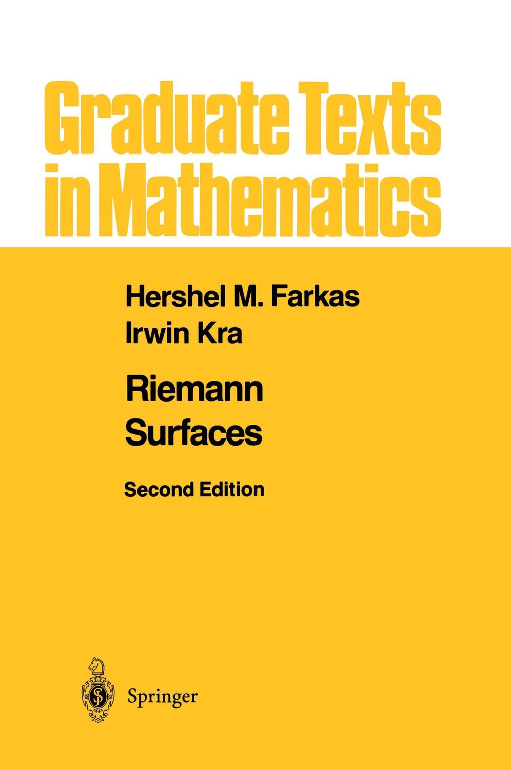 Cover: 9780387977034 | Riemann Surfaces | Irwin Kra (u. a.) | Buch | Englisch | 1991