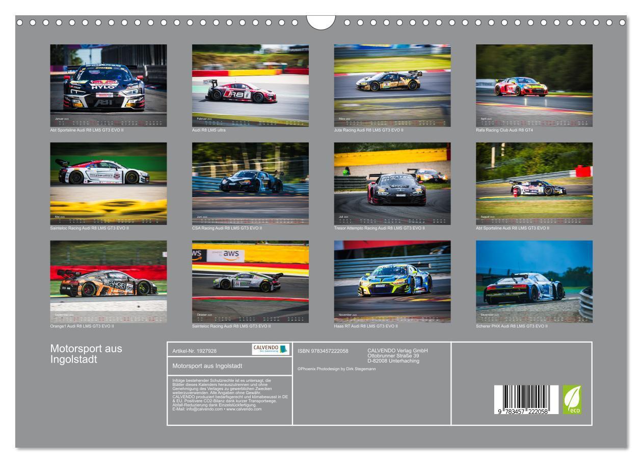 Bild: 9783457222058 | Motorsport aus Ingolstadt (Wandkalender 2025 DIN A3 quer), CALVENDO...