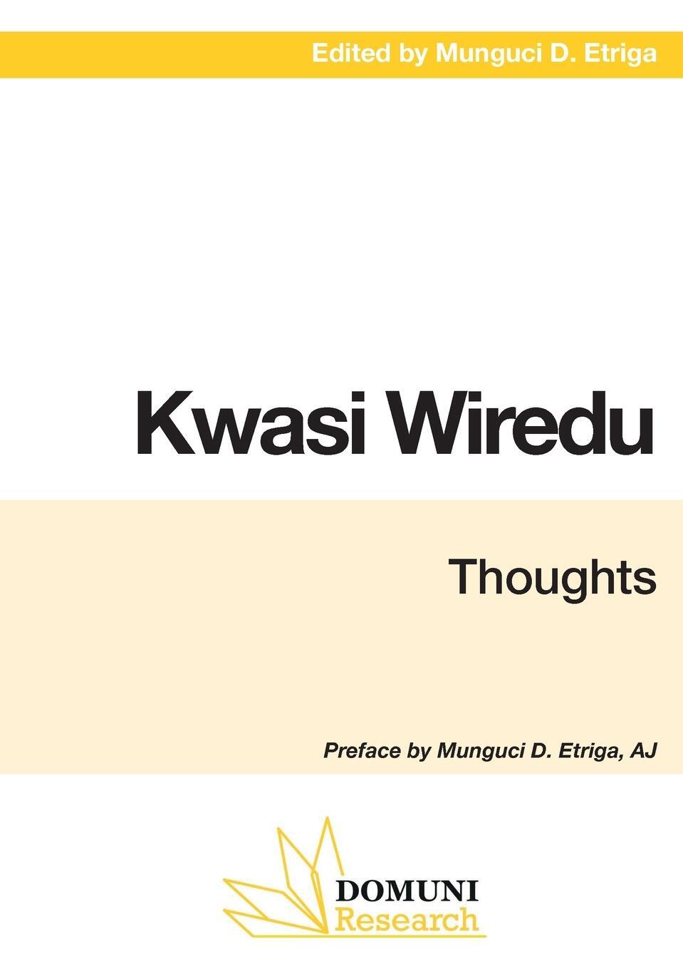 Cover: 9782366482119 | Kwasi Wiredu | Thoughts | Authors' Collective | Taschenbuch | Englisch