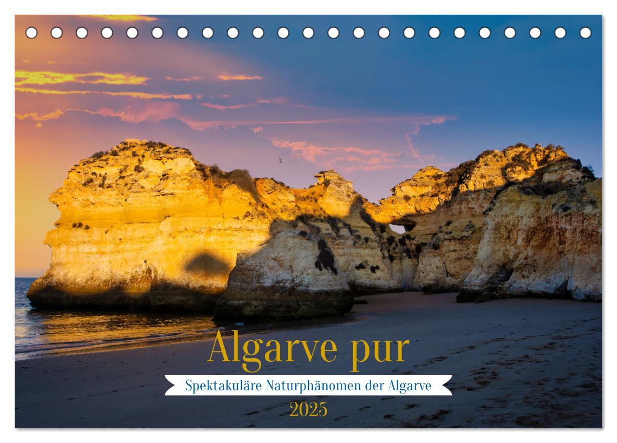 Cover: 9783383868931 | Algarve pur (Tischkalender 2025 DIN A5 quer), CALVENDO Monatskalender