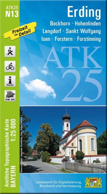 Cover: 9783899337518 | ATK25-N13 Erding (Amtliche Topographische Karte 1:25000) | Deutsch