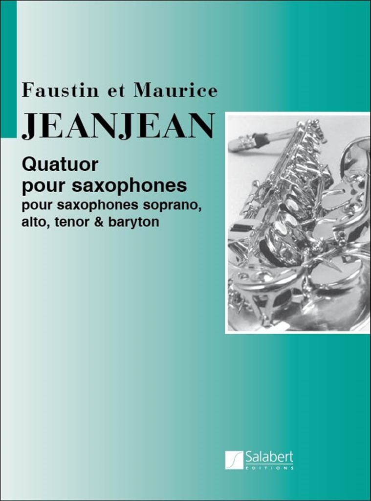 Cover: 9790048003422 | Quatuor Pour Saxophones Partition Et Parties | F. Jeanjean | 2002