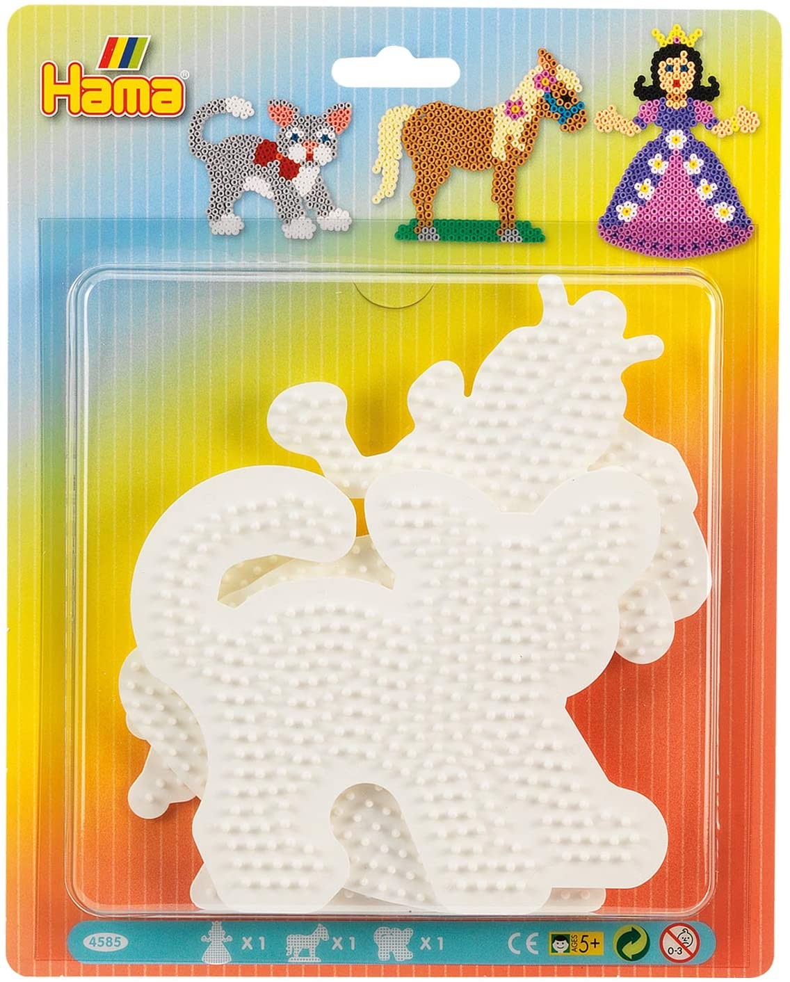 Cover: 28178045852 | Hama 4585 - Stiftplatten für Midi Perlen, Prinzessin, Pferd und Katze