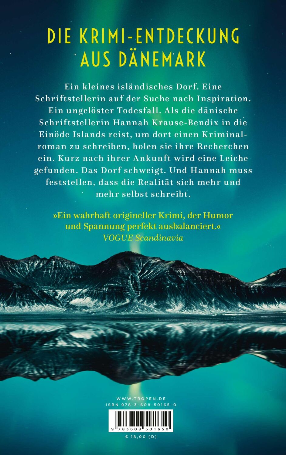 Rückseite: 9783608501650 | 30 Tage Dunkelheit | Kriminalroman | Jenny Lund Madsen | Taschenbuch