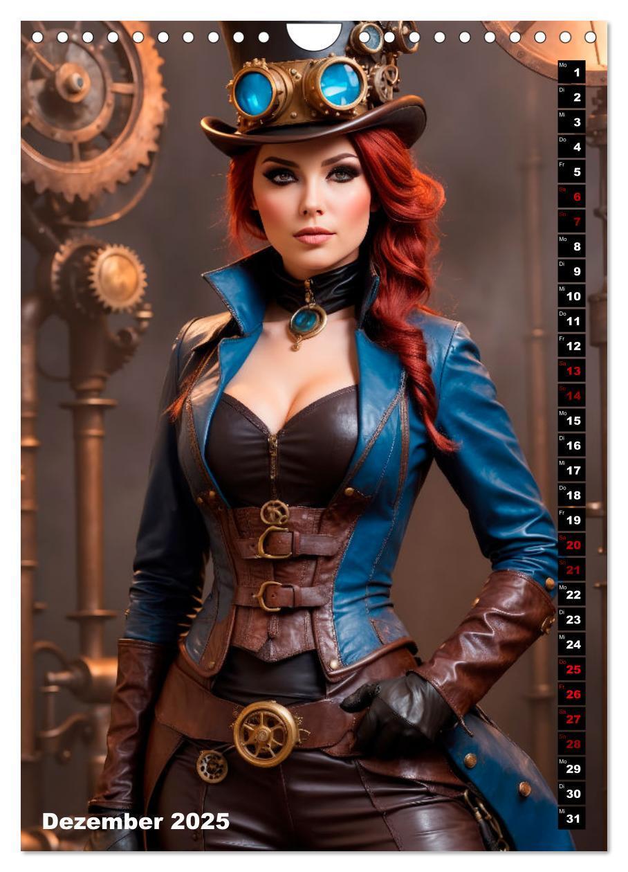 Bild: 9783435843992 | Steampunk Divas (Wandkalender 2025 DIN A4 hoch), CALVENDO...