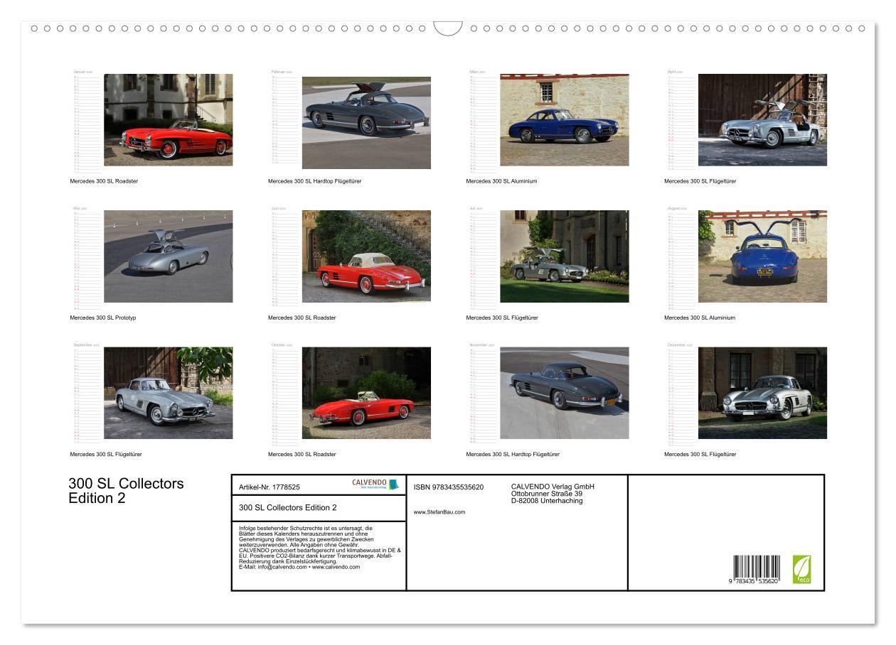 Bild: 9783435535620 | 300 SL Collectors Edition 2 (Wandkalender 2025 DIN A2 quer),...