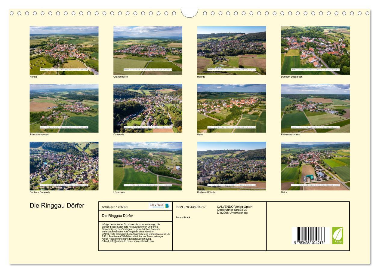 Bild: 9783435014217 | Die Ringgau Dörfer (Wandkalender 2025 DIN A3 quer), CALVENDO...