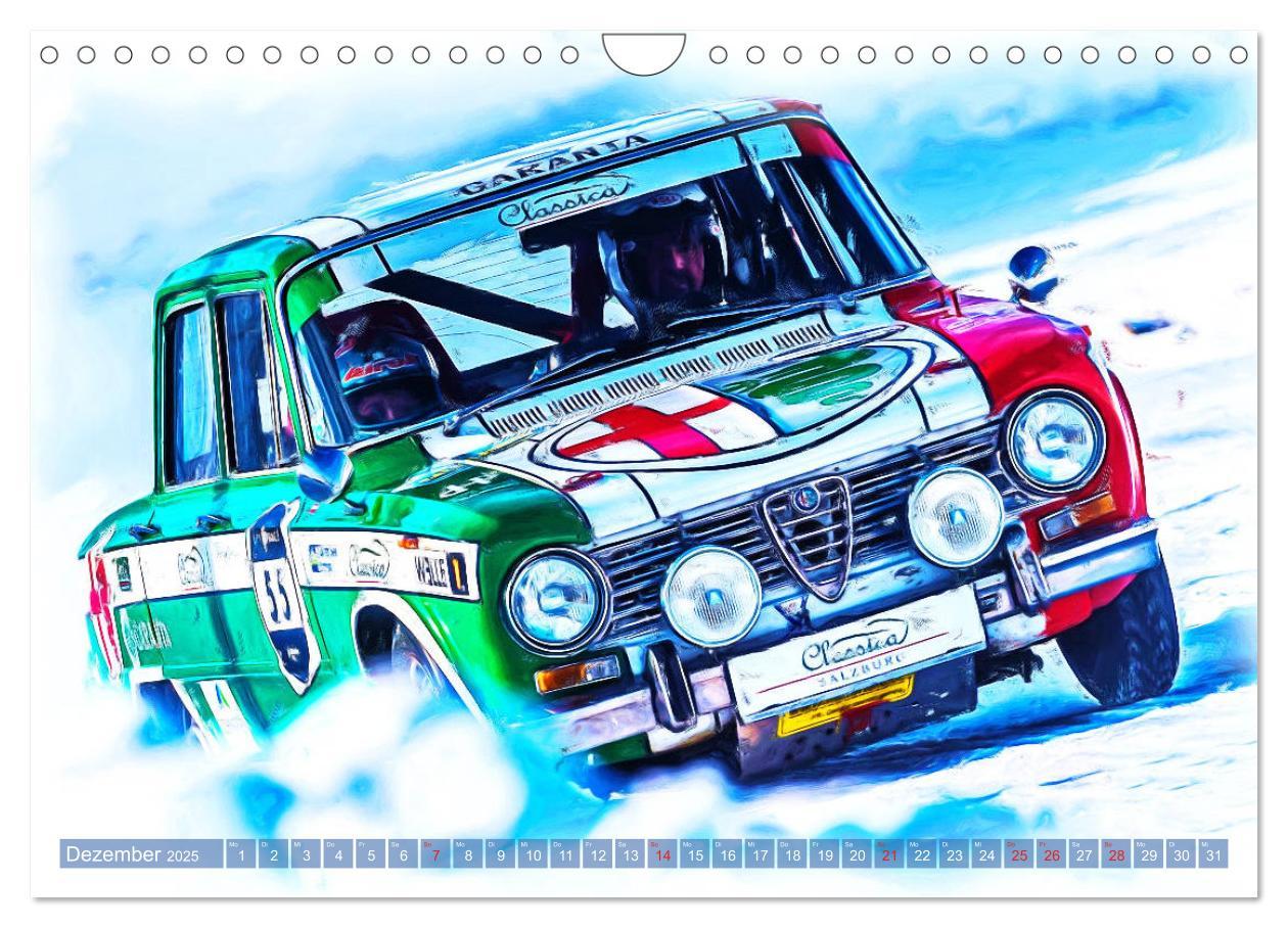 Bild: 9783435233762 | Rallye-Klassiker auf Eis (Wandkalender 2025 DIN A4 quer), CALVENDO...