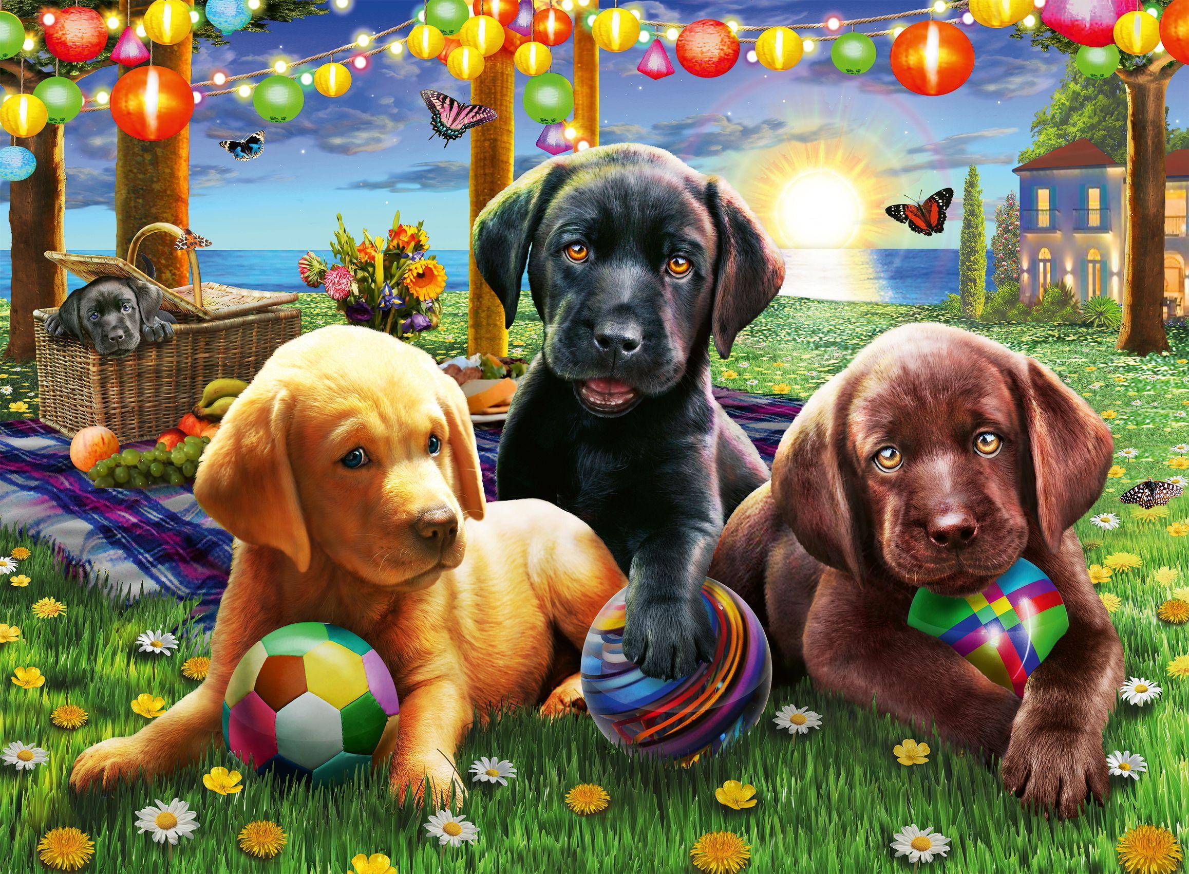 Bild: 4005556128860 | Ravensburger Kinderpuzzle - 12886 Hunde Picknick - Tier-Puzzle für...