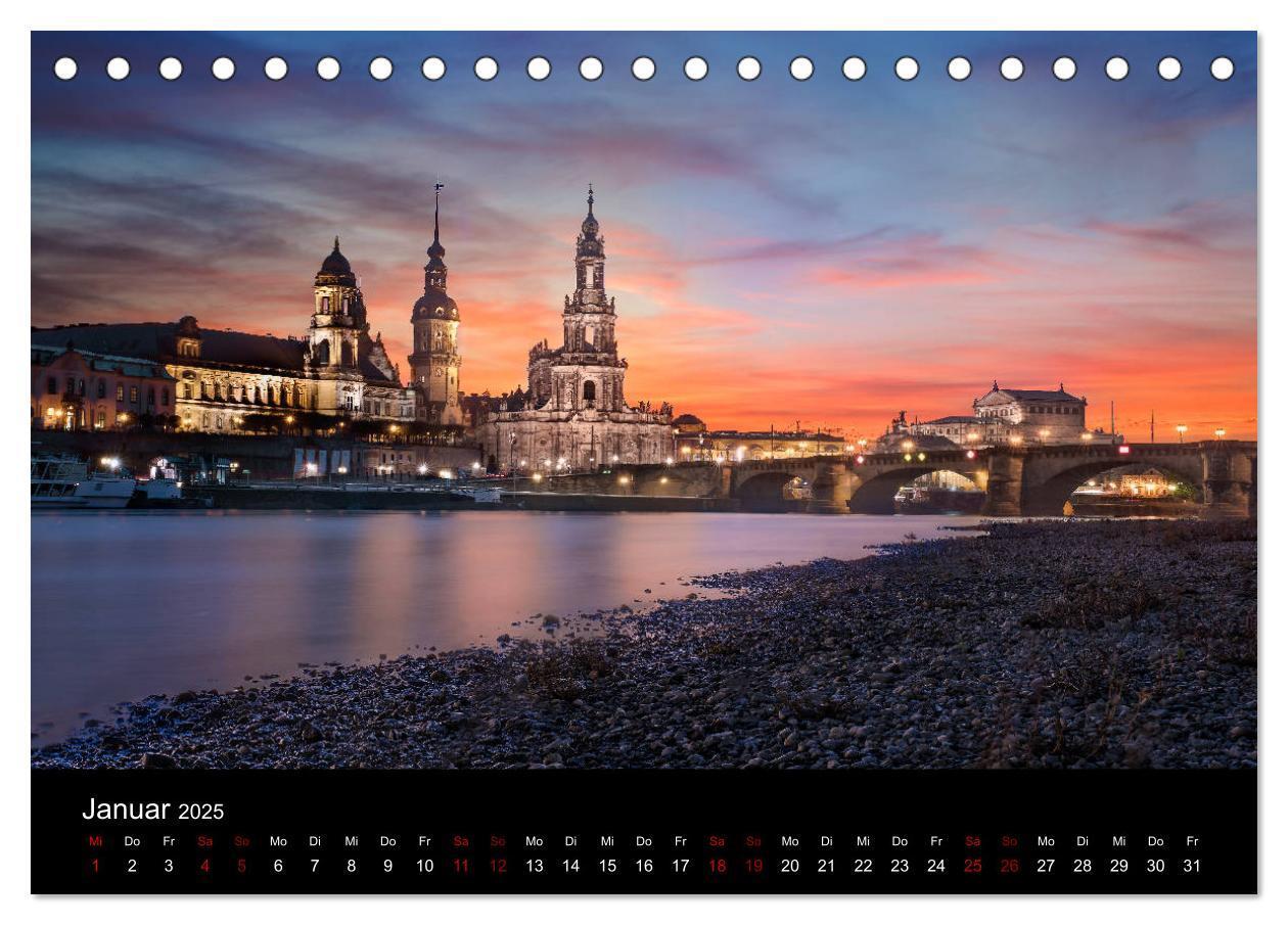 Bild: 9783435447923 | Dresden und Umland (Tischkalender 2025 DIN A5 quer), CALVENDO...