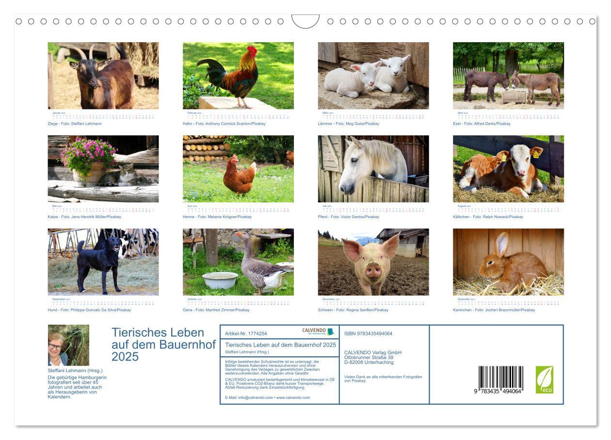 Bild: 9783435494064 | Tierisches Leben auf dem Bauernhof 2025 (Wandkalender 2025 DIN A3...