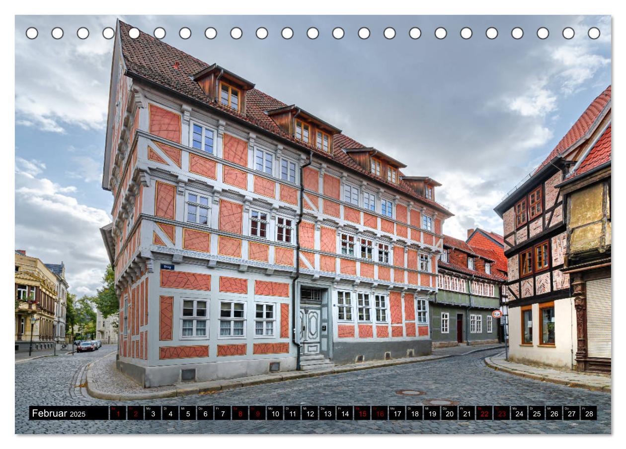 Bild: 9783435221899 | Fachwerkstadt Quedlinburg (Tischkalender 2025 DIN A5 quer),...