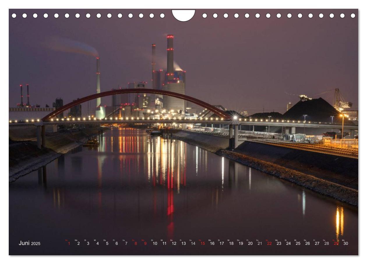 Bild: 9783435598373 | Mannheim 2025 - wenn es Nacht wird im Hafen (Wandkalender 2025 DIN...