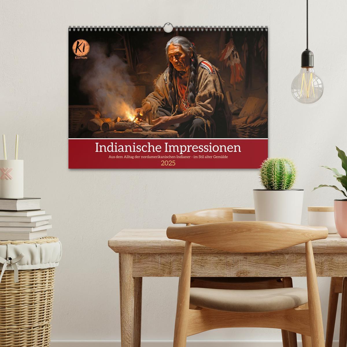 Bild: 9783383830785 | Indianische Impressionen (Wandkalender 2025 DIN A3 quer), CALVENDO...