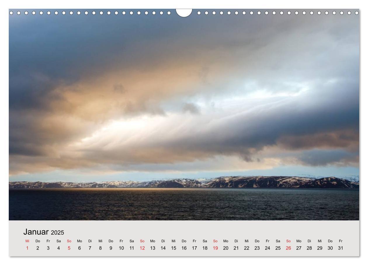 Bild: 9783435792597 | Mit den Hurtigruten unterwegs (Wandkalender 2025 DIN A3 quer),...