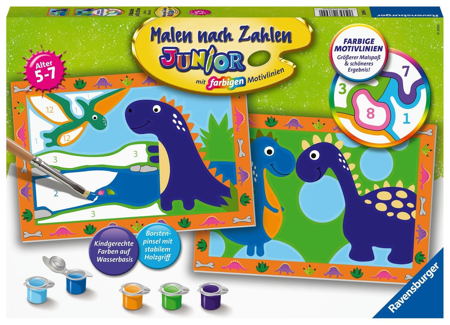 Cover: 4005556286942 | Ravensburger Malen nach Zahlen 28694 - Land der Dinosaurier -...