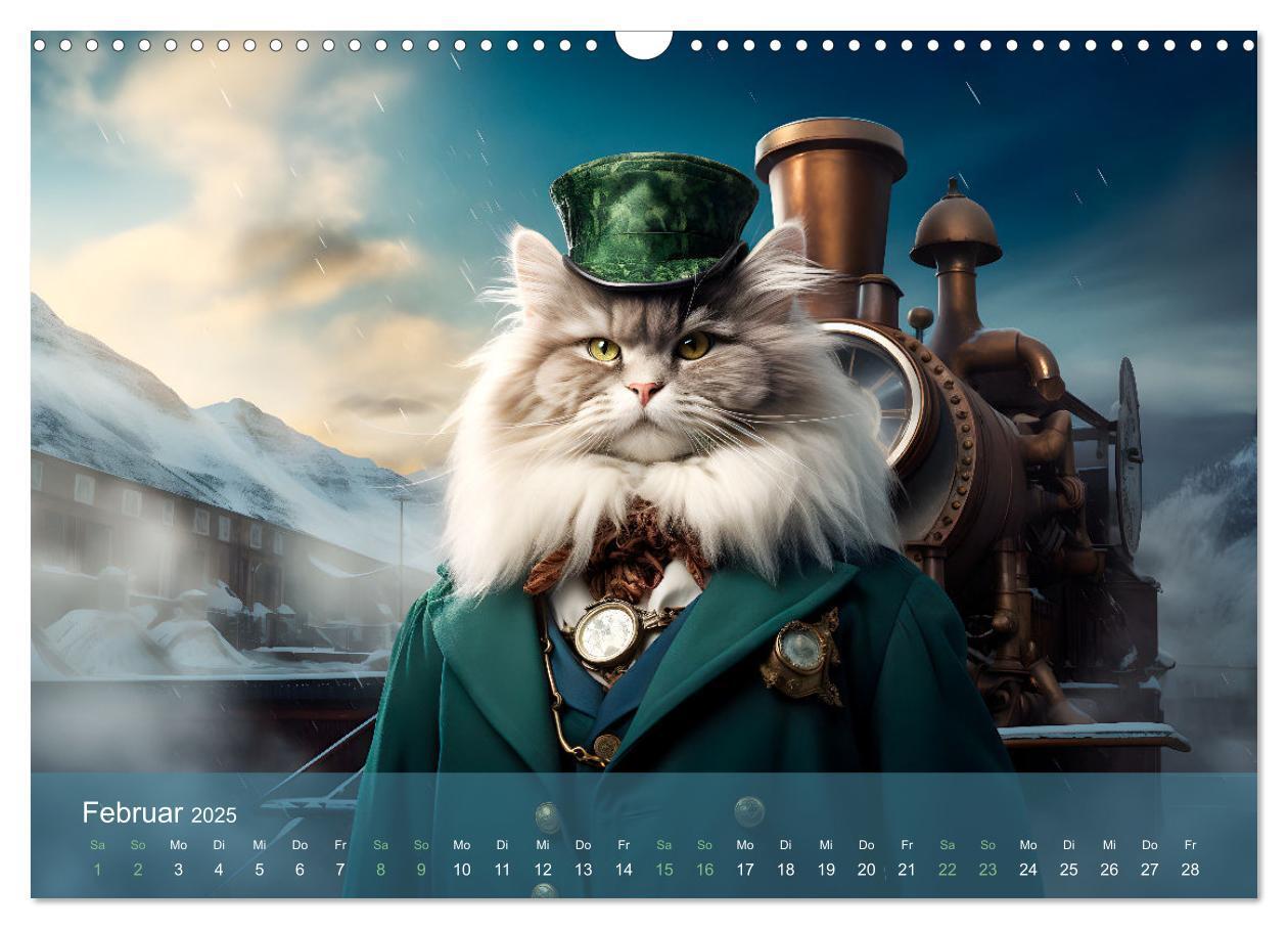 Bild: 9783383858901 | Charaktiere Katzen dieser Welt (Wandkalender 2025 DIN A3 quer),...