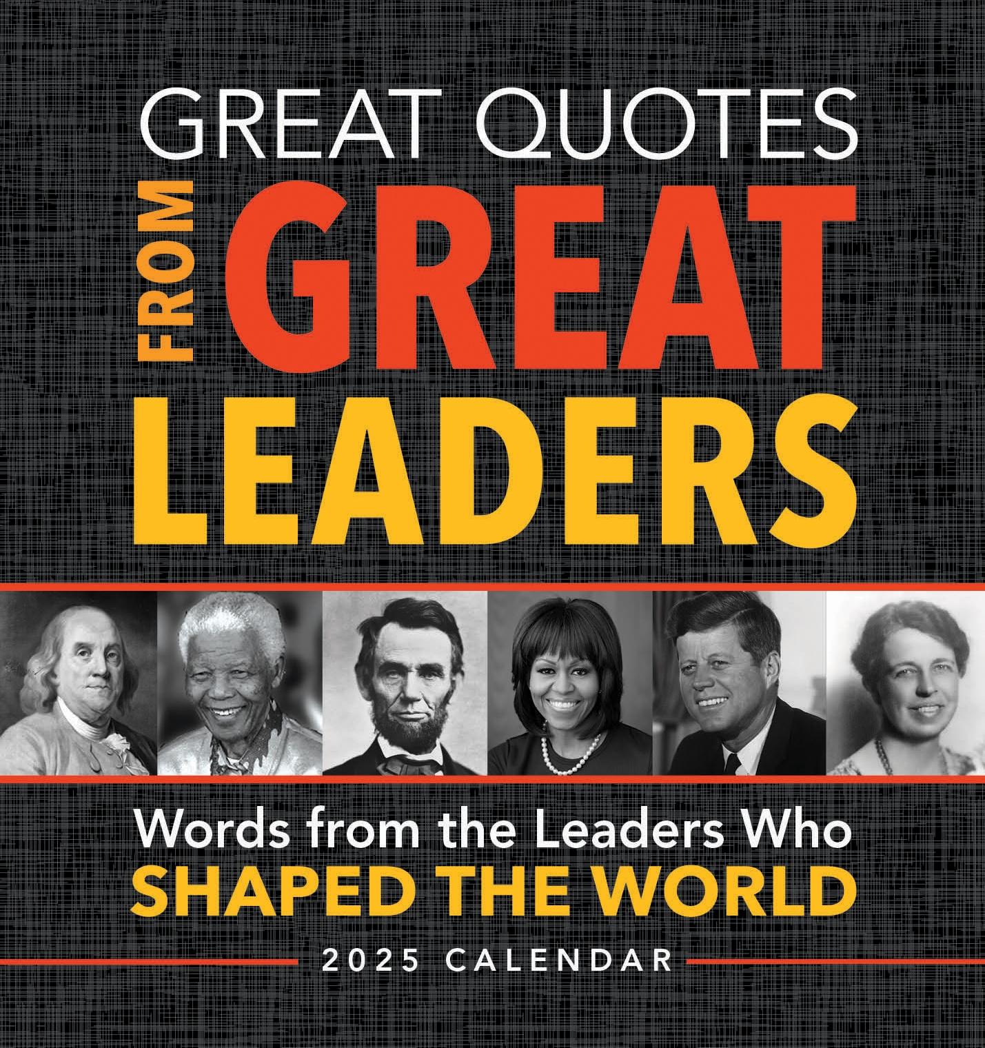 Cover: 9781728293806 | 2025 Great Quotes from Great Leaders Boxed Calendar | Sourcebooks