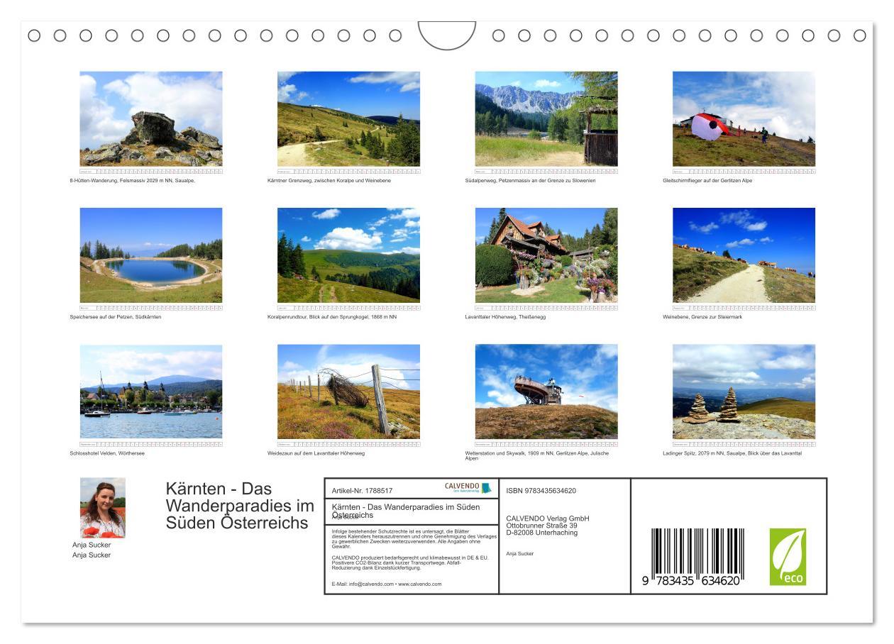 Bild: 9783435634620 | Kärnten - Das Wanderparadies im Süden Österreichs (Wandkalender...