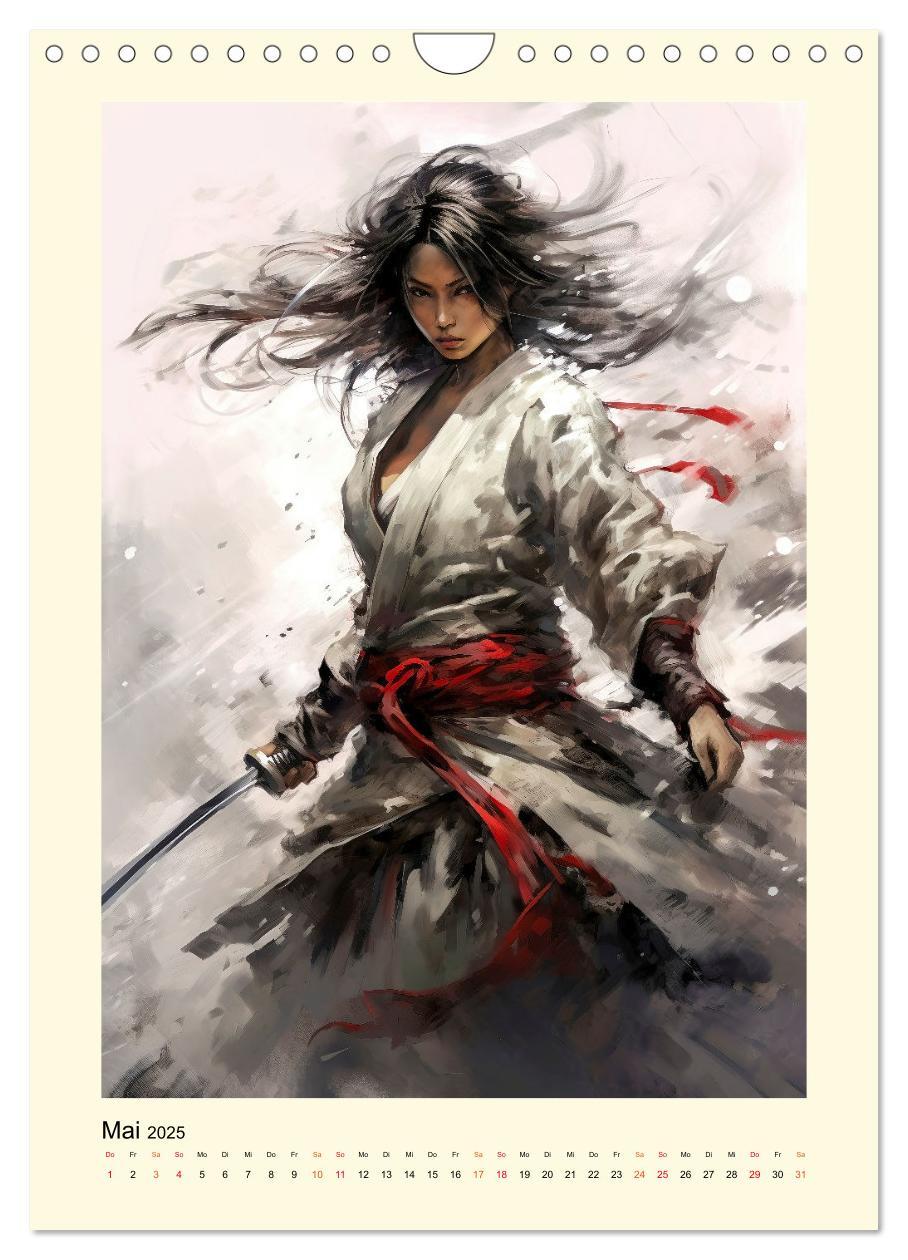 Bild: 9783435844371 | Samurai Amazonen (Wandkalender 2025 DIN A4 hoch), CALVENDO...