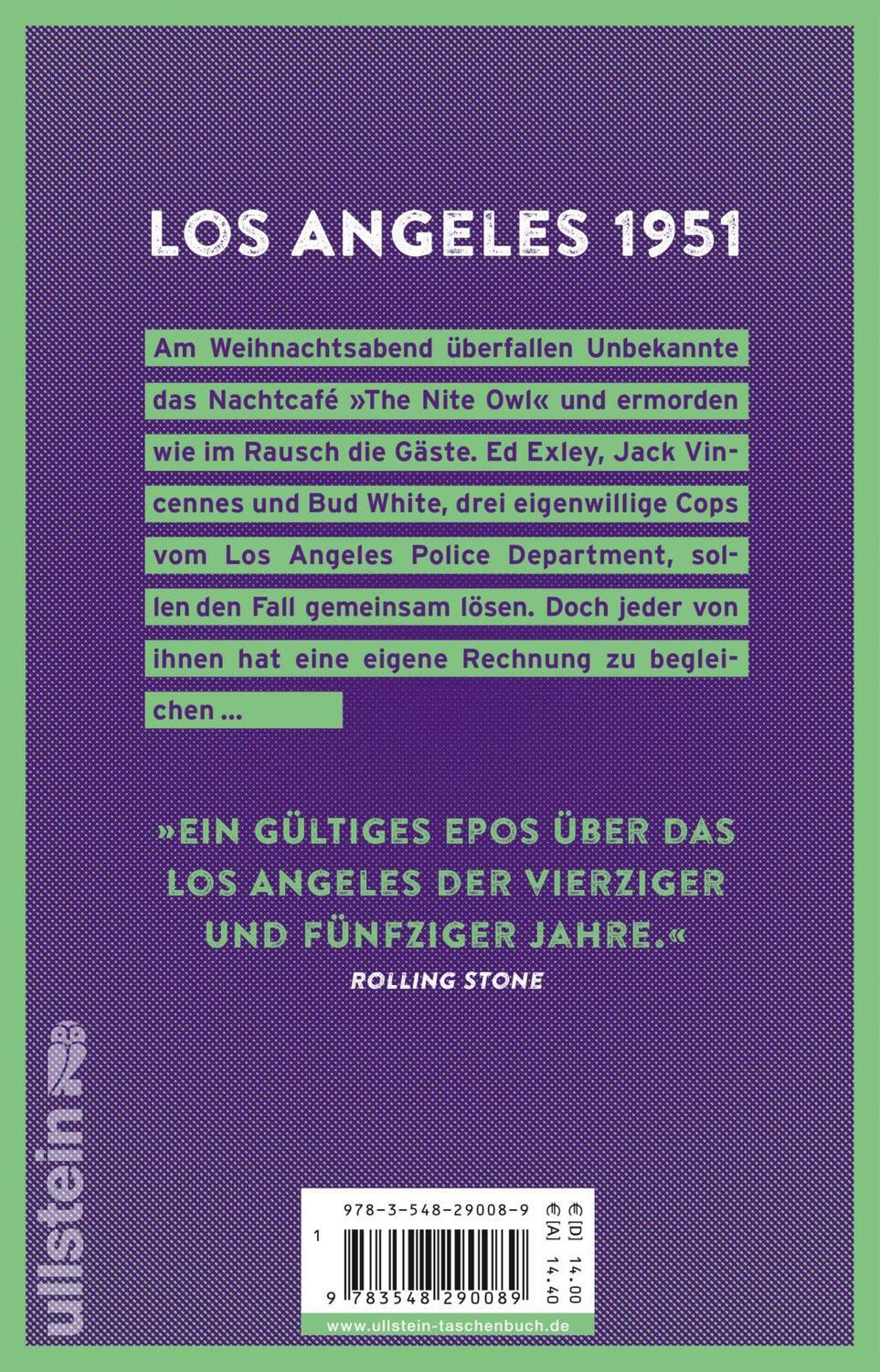 Rückseite: 9783548290089 | L.A. Confidential | Stadt der Teufel | James Ellroy | Taschenbuch