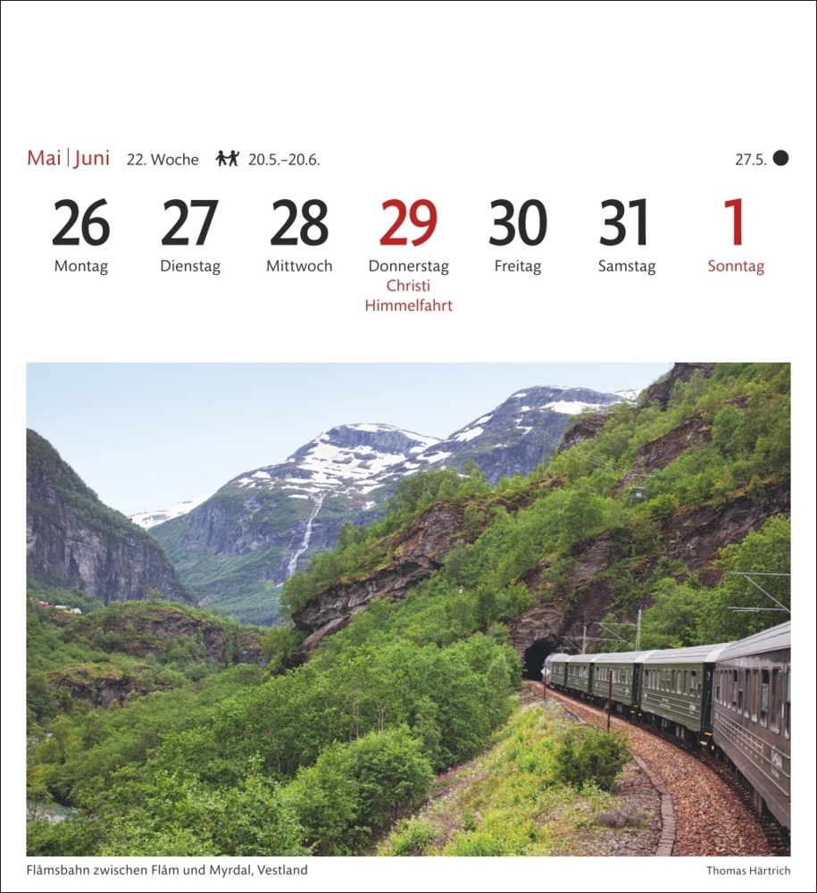 Bild: 9783840033414 | Norwegen Sehnsuchtskalender 2025 - Wochenkalender mit 53 Postkarten