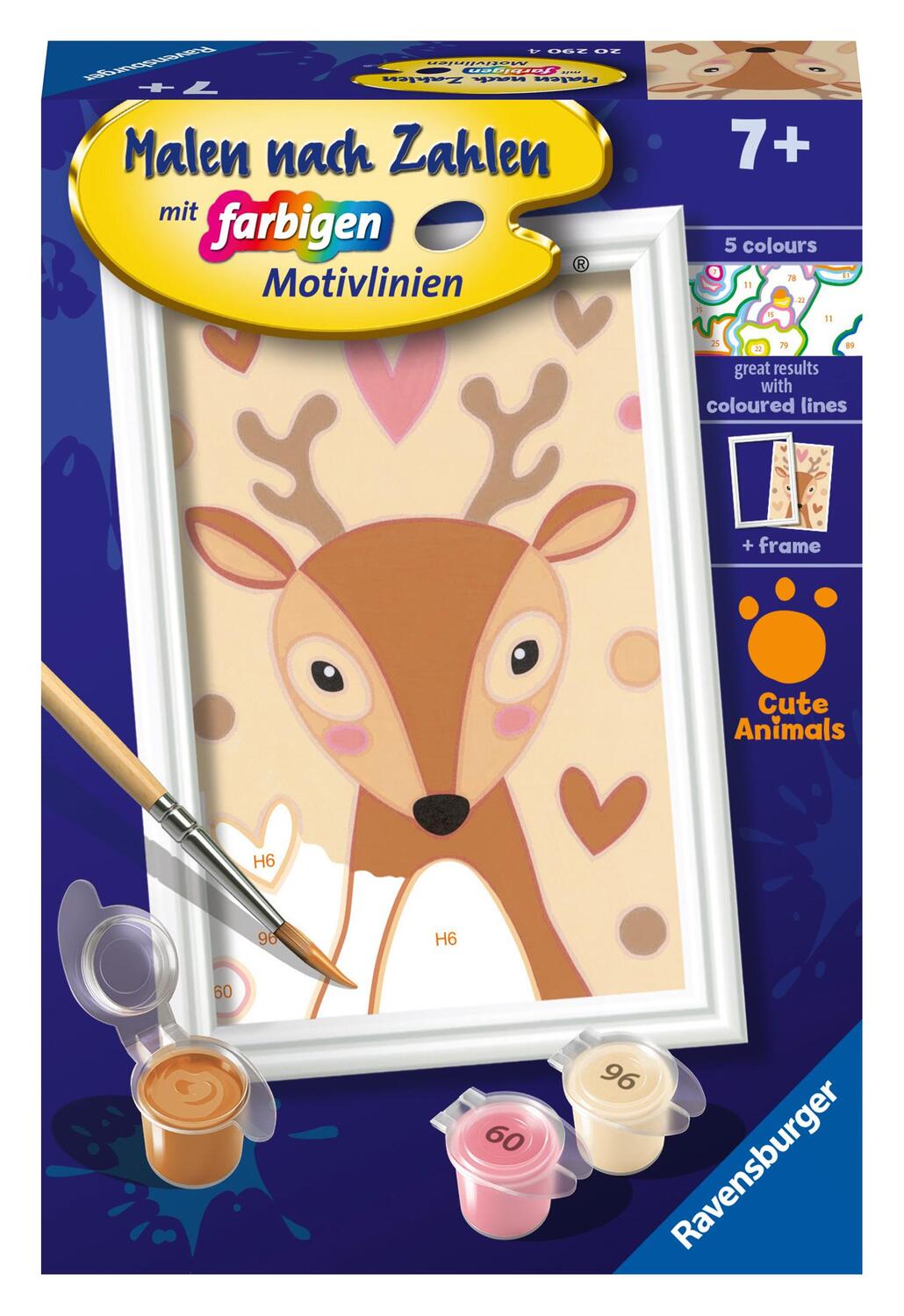 Cover: 4005556202904 | Ravensburger Malen nach Zahlen 20290 - Niedliches Reh - Kinder ab 7...