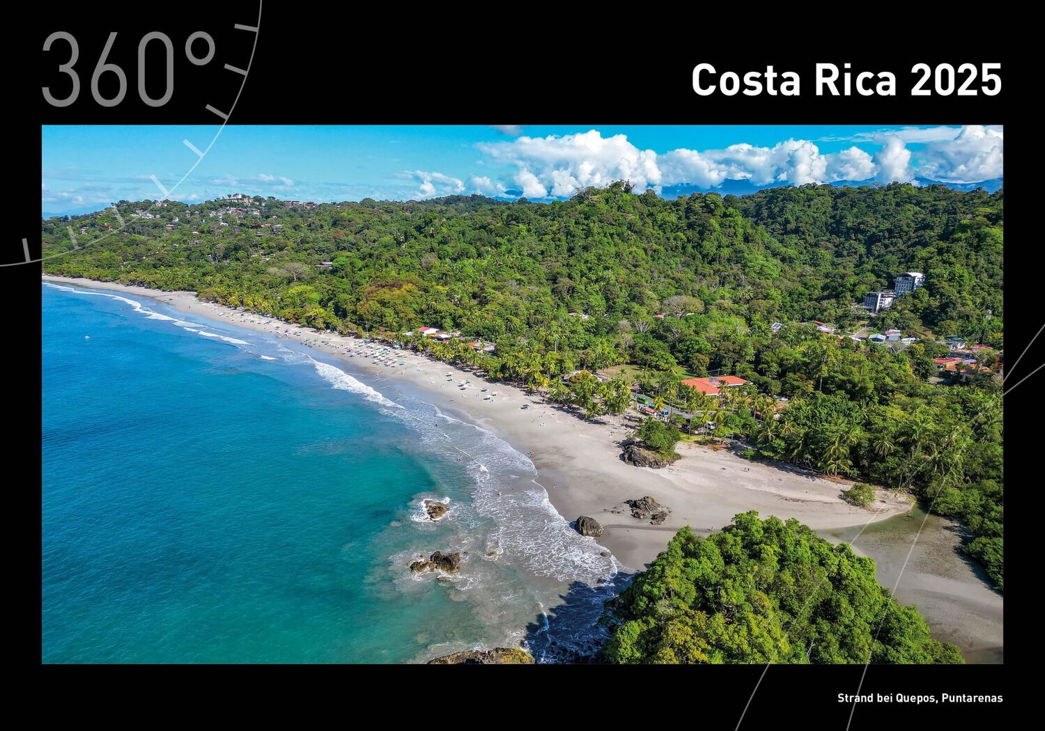 Cover: 9783968555362 | 360° Costa Rica Premiumkalender 2025 | Holger Leue | Kalender | 13 S.