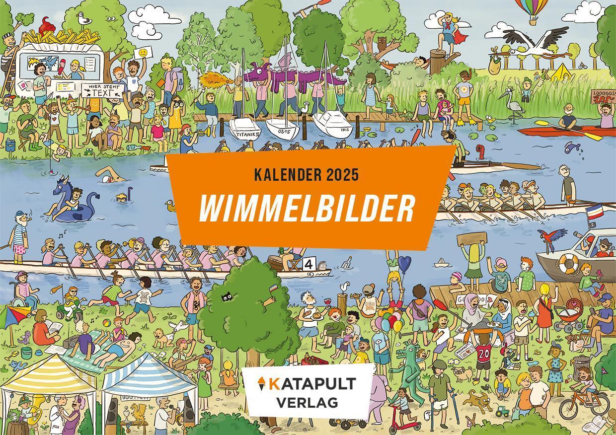 Cover: 9783948923846 | Wimmelbilder | Kalender 2025 | KATAPULT Verlag | Kalender | 13 S.