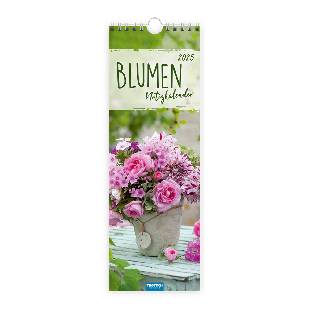 Cover: 9783988022547 | Trötsch Streifenkalender Blumen 2025 Notizkalender | Co.KG | Kalender