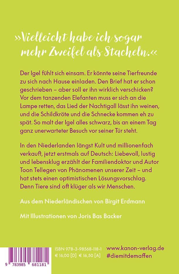 Rückseite: 9783985681181 | Die Sehnsucht des Igels | Toon Tellegen | Buch | 140 S. | Deutsch