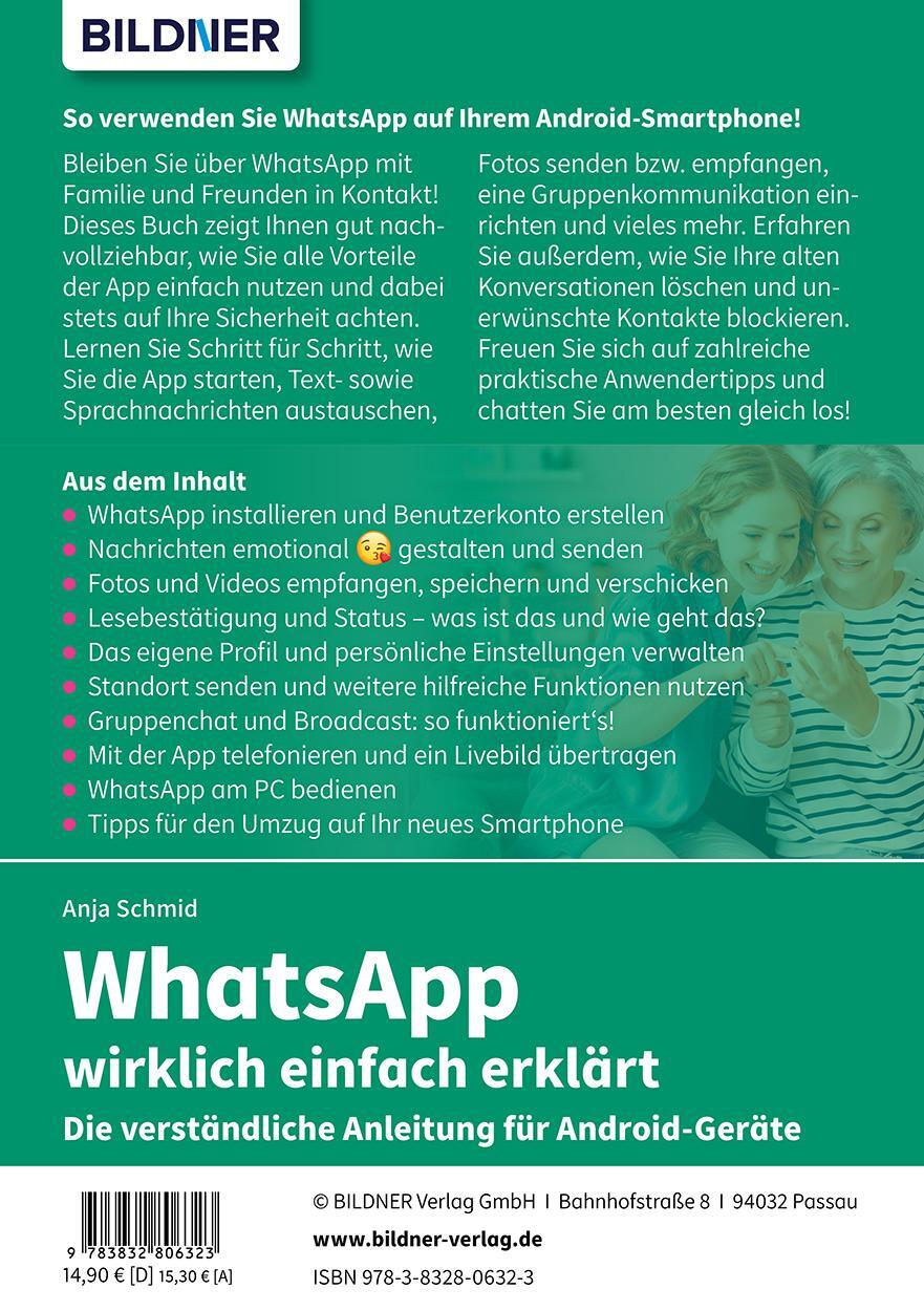 Rückseite: 9783832806323 | WhatsApp wirklich einfach erklärt - Die verständliche Anleitung für...