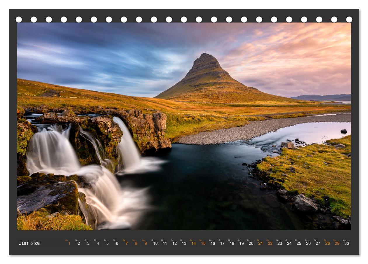 Bild: 9783435112128 | Island - Die schönsten Wasserfälle (Tischkalender 2025 DIN A5...