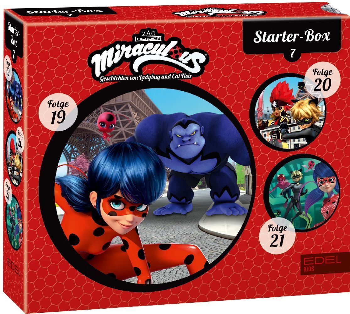 Cover: 4029759184157 | Miraculous - Starter-Box. Box.7, 3 Audio-CD | Folge 19-21 | Audio-CD