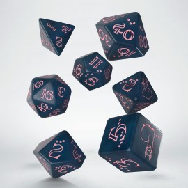 Cover: 5907699495818 | Sparkling Llama Dice Set (Glittering dark blue &amp; pink) | Llama-Dice