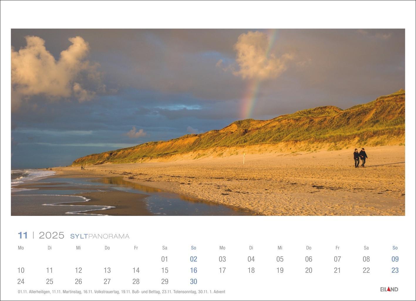 Bild: 9783964023384 | Sylt Panorama Postkartenkalender 2025 - Hans Jessel | Kalender | 13 S.