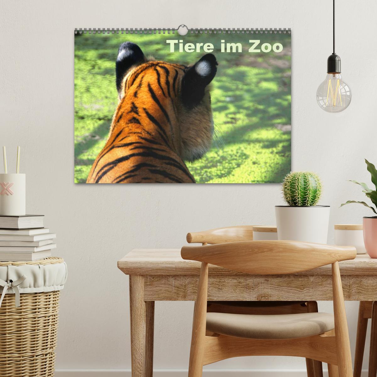 Bild: 9783435503193 | Tiere im Zoo (Wandkalender 2025 DIN A3 quer), CALVENDO Monatskalender