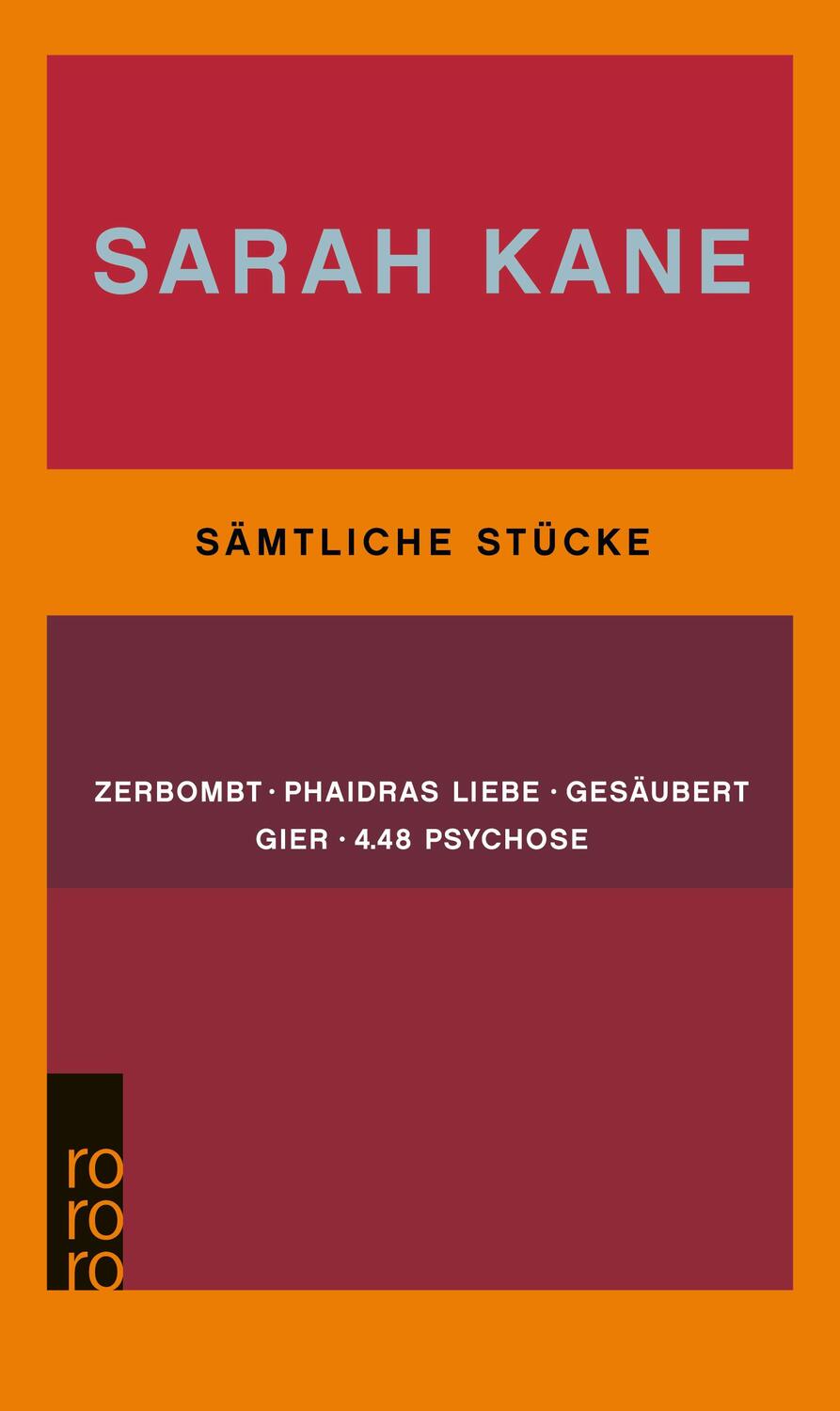 Cover: 9783499231384 | Sämtliche Stücke | Sarah Kane | Taschenbuch | Paperback | 256 S.