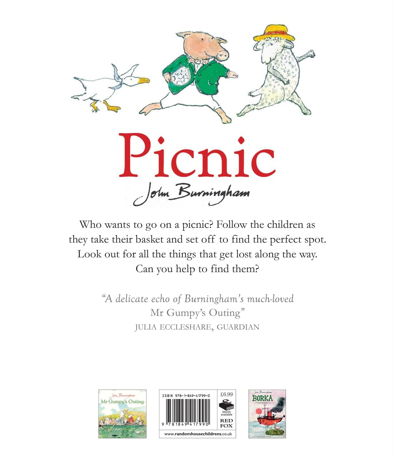 Rückseite: 9781849417990 | Picnic | John Burningham | Taschenbuch | Kartoniert / Broschiert