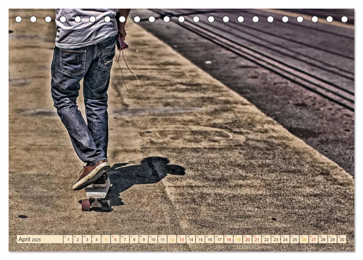 Bild: 9783435460786 | Skateboarding, so cool (Tischkalender 2025 DIN A5 quer), CALVENDO...