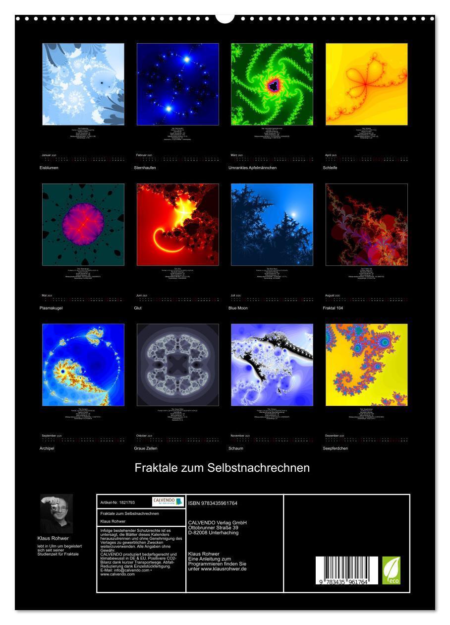 Bild: 9783435961764 | Fraktale zum Selbstnachrechnen (hochwertiger Premium Wandkalender...