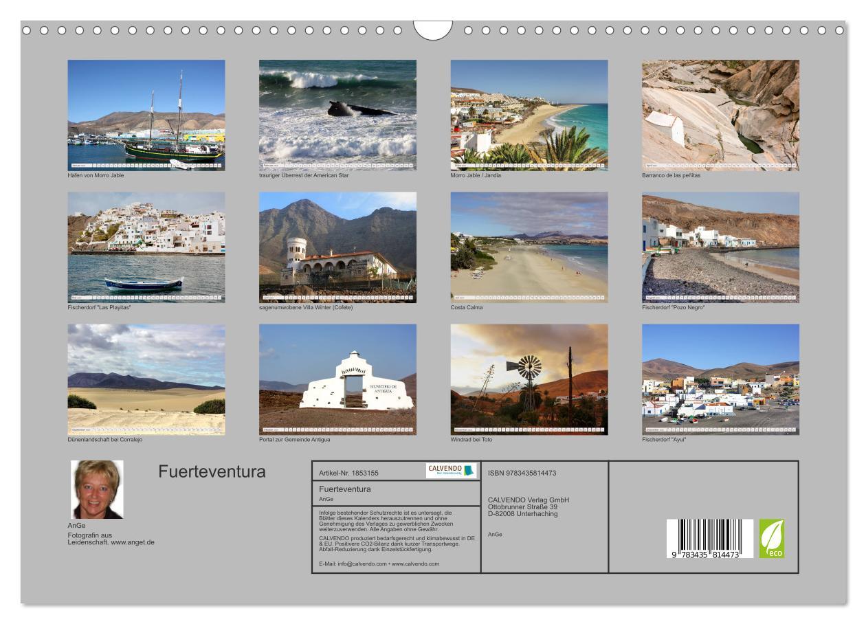 Bild: 9783435814473 | Fuerteventura (Wandkalender 2025 DIN A3 quer), CALVENDO Monatskalender