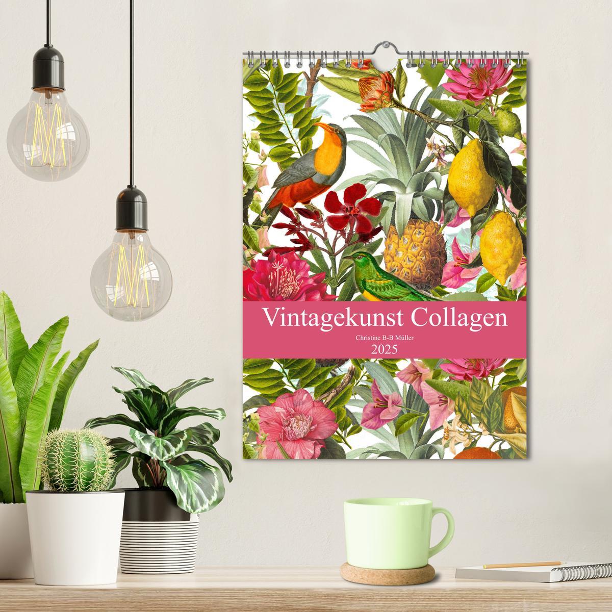 Bild: 9783435963508 | Vintagekunst Collagen (Wandkalender 2025 DIN A4 hoch), CALVENDO...